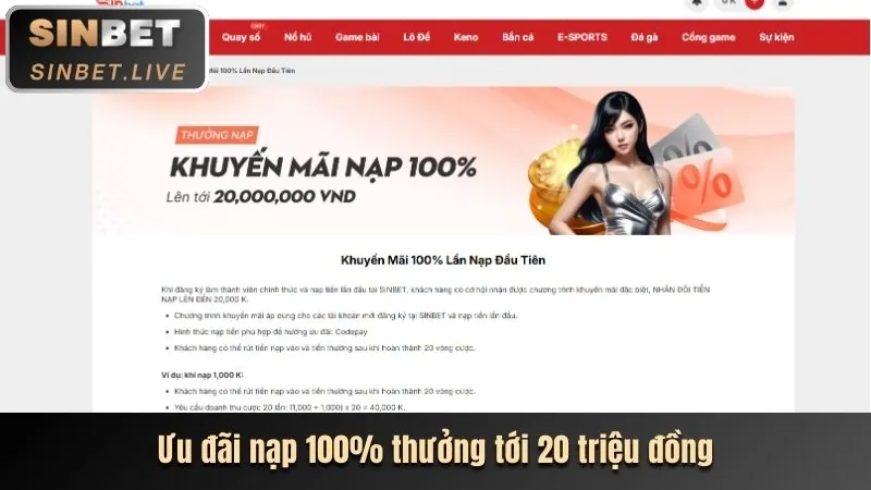 Ưu đãi nạp tiền hàng ngày bec 88